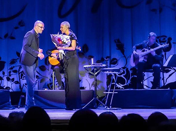 Moderator beim Marisa Konzert, Bukarest 2020